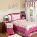 Pink Circles Twin/Full Bedding Set