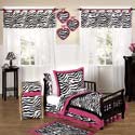 Zebra Toddler Bedding Set