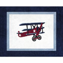 Vintage Airplane Accent Rug