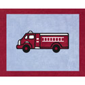 Fire Truck Accent Rug