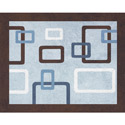 Geo Blue Accent Rug