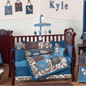 Surf Blue Crib Bedding