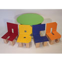 ABCD Round Table and Chair Set