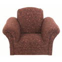 Brown Scroll Kids Chair