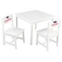 Personalized Aspen White Table and Chair Set