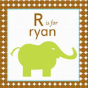 Personalized Boys Animal Canvas Art