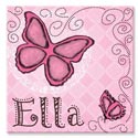 Personalized Butterfly Canvas Art