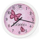 Personalized Butterfly Clock