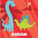 Personalized Dinosaur Canvas Art