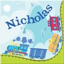 Personalized Train Canvas Art