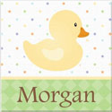 Personalized Ducky Canvas Art