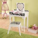 Fun & Funky Vanity and Stool