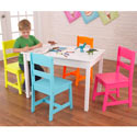 Highlighter Table and 4 Chair Set