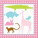 Girls Animal Canvas Art