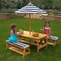 Personalized Outdoor Table and Bench Set