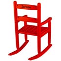 Personalized Kid's Slat Rocking Chair