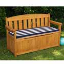 Outdoor Storage Bench with Cushion