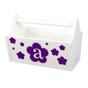 Floral Initial Toy Caddy