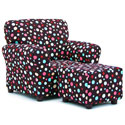 Spirodots Club Chair and Ottoman