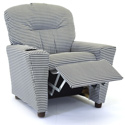 Houndstooth Recliner with Cup Holder