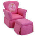 Pinkalicious Skirted Rocker and Ottoman
