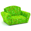 Lime Circles Sleepover Sofa