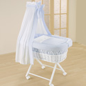 Baby in Blue Bassinet