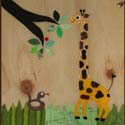 Giraffe Collage Art Work