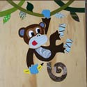 Cheeky Monkey Collage Art Work