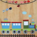 Train Collage Art Work