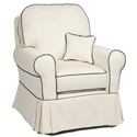Camelot Buckingham Slip Covered Glider 