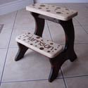 Mocha Dots Double Step Stool