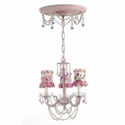 Butterfly and Daisy Crystal Chandelier