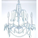 Crystal Blue Chandelier
