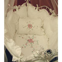 Rose Provence Cradle Bedding