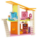 Small Furnished Mod Dollhouse 