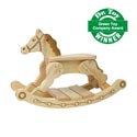 Whimsical Wooden Rocking Horse