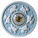 Bunnies Round Wall Clock