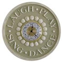 Laugh Play Sing Dance Wall Clock