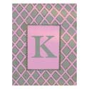 Pink and Mocha Canvas Wall Letters