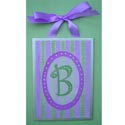 Purple and Green Canvas Wall Letters