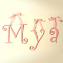 Custom Curlz Hanging Letters