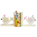 Birdies Wooden Bookends