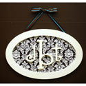 Oval Monogram Plaque