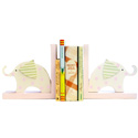 Elephants Wooden Bookends