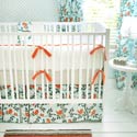 Personalized Feather Your Nest in Aqua Baby Bedding