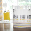 Personalized Mellow Yellow Crib Bedding