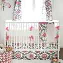 Personalized Ragamuffin in Pink Crib Bedding Set