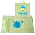 Grassy Green Dinosaur Nap Bag 