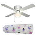 Little Girls Ballerinas Ceiling Fan